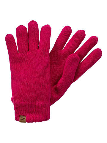 Camel Active Gefütterte Strickhandschuhe in Magenta