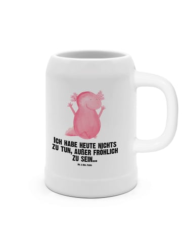 Mr. & Mrs. Panda Krug Axolotl Hurra mit Spruch in Weiß