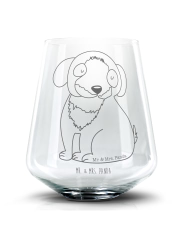 Mr. & Mrs. Panda Dekoglas Hund Entspannen ohne Spruch in Transparent