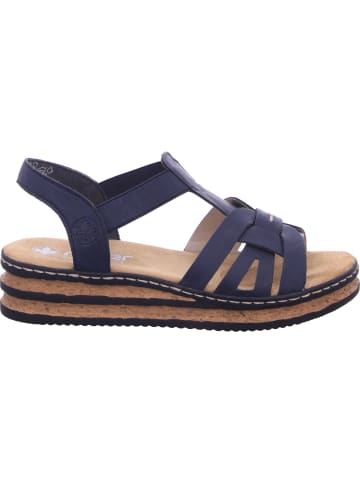 rieker Keilsandalette in blau