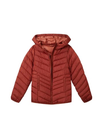 Tom Tailor Übergangs Stepp Jacke mit Kapuze Puffer Basic in Braun