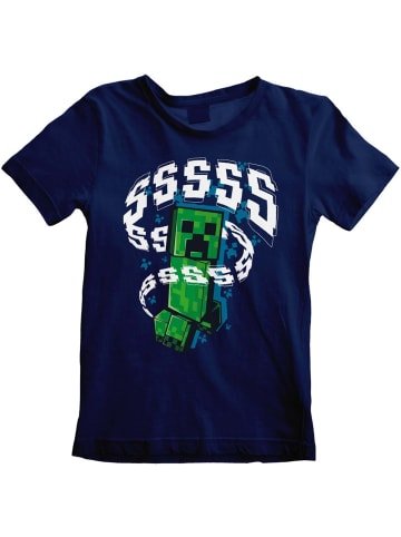 Minecraft Shirt in Blau