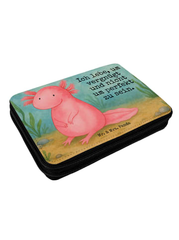 Mr. & Mrs. Panda Federmappe Axolotl Niedlich Design mit Spruch in Weiß