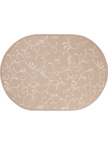 Erwin Müller Baumwollmischung Tischset 2er-Pack Essen in taupe