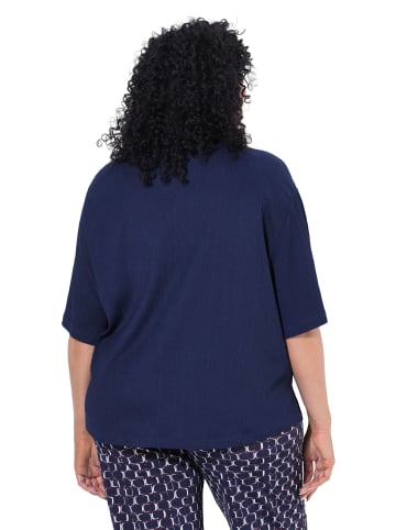 Ulla Popken Hemdbluse in marine