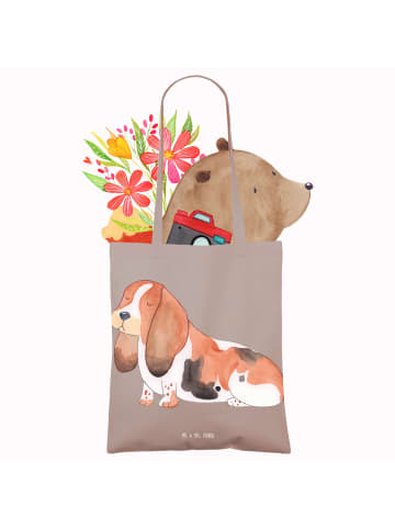 Mr. & Mrs. Panda Schultasche Hund Basset Hound ohne Spruch in Braun Pastell