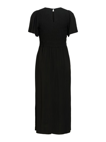 Vila VILISA S/S MDI SMOCK DRESS in Black Beauty