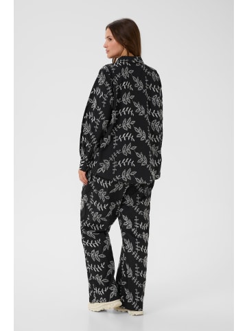 KAFFE curve Langarm - Hemd KCelory Loose fit in Black Chalk Embroidery