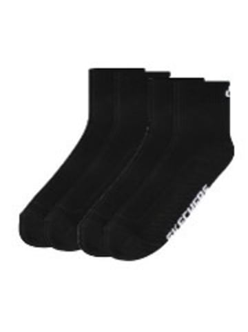 Skechers Quartersocken Skechers Unisex Quarter Socken Cushioned 4er Pack in Schwarz