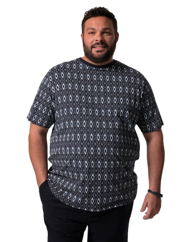 Men Plus Kurzarm T-Shirt in navy blau