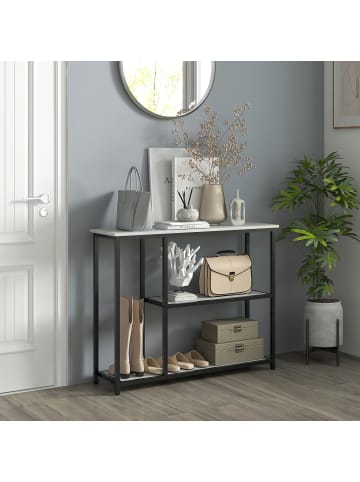 HOMCOM Konsolentisch-100L x 30B x 80H cm-Weiß