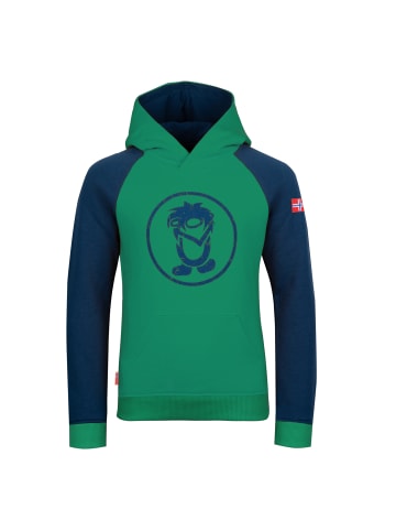 Trollkids Hoodie Stavanger in pepper green
