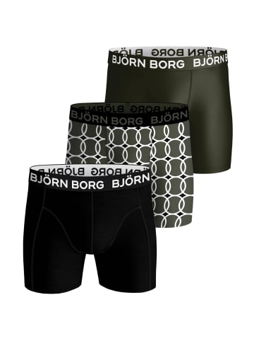 Björn Borg Boxershorts Performance Boxer 3er Pack in multicolor