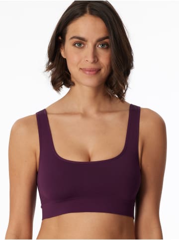 Schiesser Bustier Seamless Matt in pflaume