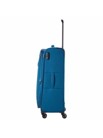 travelite Chios - 4-Rollen-Trolley L 78 cm erw. in petrol