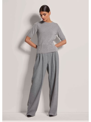 MADELEINE Feinstrickpullover mit Kaschmiranteil in steingrau / melange