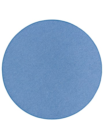 Snapstyle Velours-Teppich Strong Rund in blau