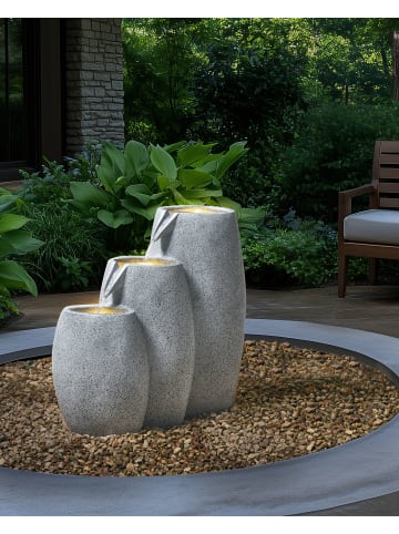 Beliani Gartenbrunnen ARKLE in Grau - (W) 63 x (H) 70 x (L) 28 cm