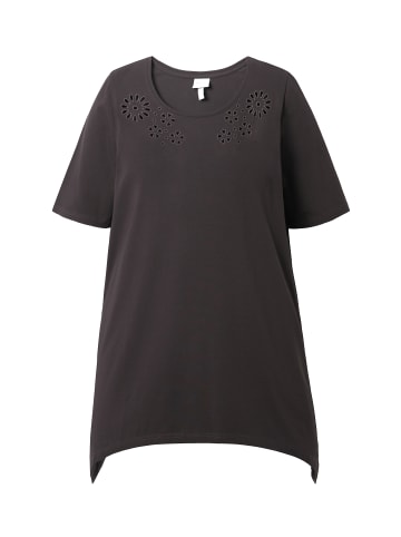 Ulla Popken Longshirt in schwarzbraun