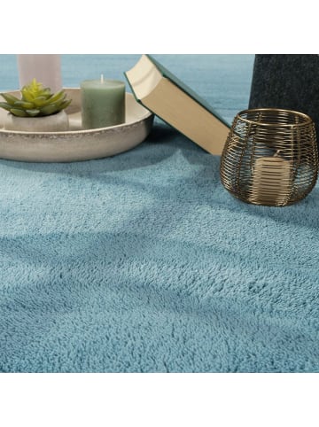 Tara Carpet Kurzflorteppich Fiona Uni in New Hellblau