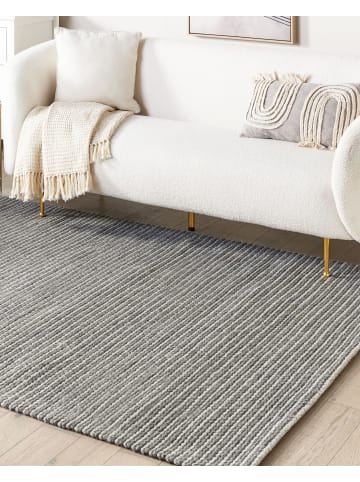 Beliani Kurzflor KILIS in Grau - (W) 160 x (H) 1 x (L) 230 cm