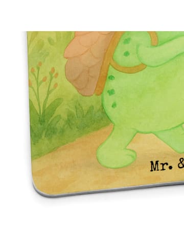 Mr. & Mrs. Panda Tischuntersetzer Schildkröte Wanderer Design mi... in Weiß