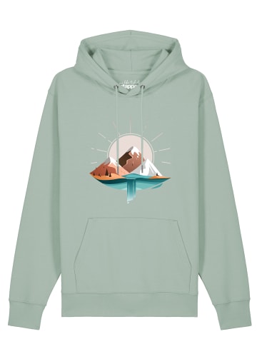 wat? Apparel Sweatshirt Sunrise & Lake in Aloe