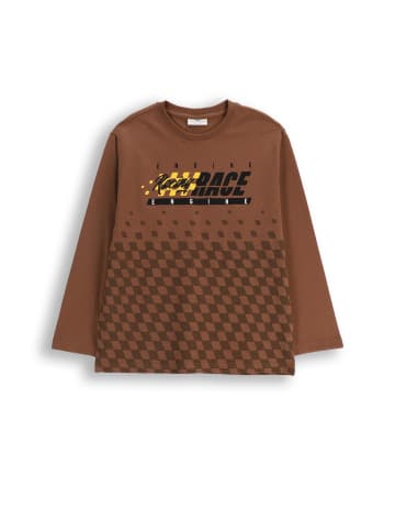 Coccodrillo Langarmshirt aus Baumwolle in braun