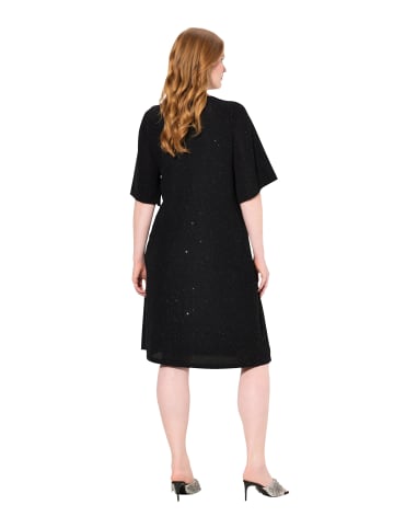 Ulla Popken Midikleid in schwarz