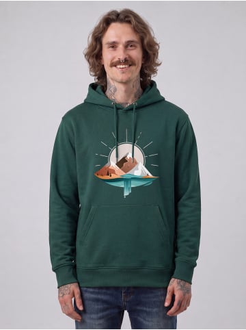 wat? Apparel Sweatshirt Sunrise & Lake in Glazed Green