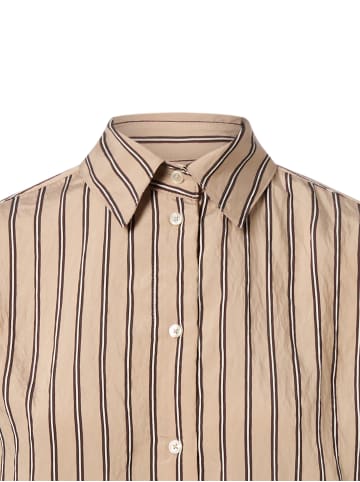 Marc O'Polo Bluse in melange schoko - 0001