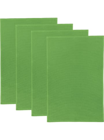 Erwin Müller Baumwolle Frottier-Geschirrtuch 4er-Pack in grün