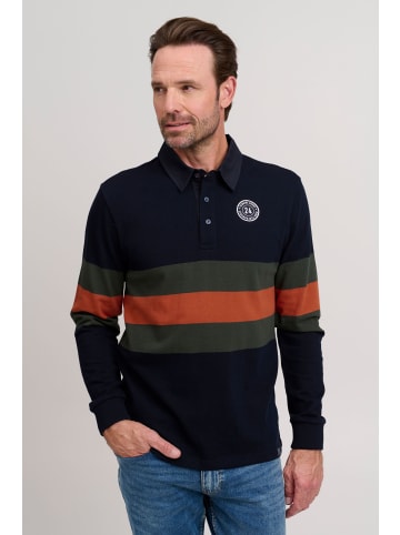 FQ1924 Langarm-Poloshirt FQMikkael in Blau