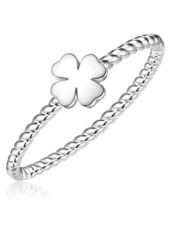 Glanzstücke München Ring Kleeblatt aus Sterling Silber in silber