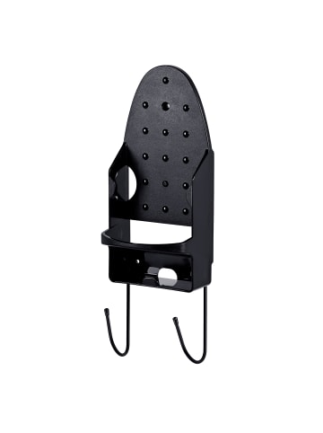 relaxdays Bügeleisenhalter in Schwarz - (B)14 x (H)41 x (T)10,5 cm