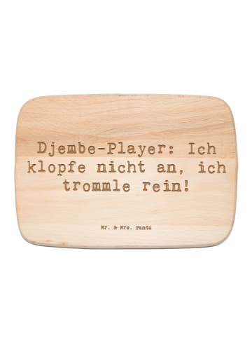Mr. & Mrs. Panda Frühstücksbrett Spruch Djembe Rhythmus mit Spruch in Transparent