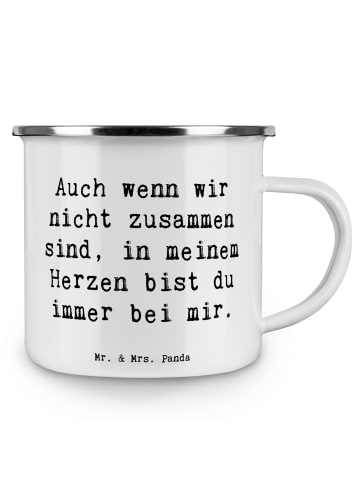 Mr. & Mrs. Panda Kaffeebecher Spruch Trennung von den Eltern mit... in Weiß