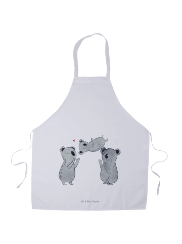 Mr. & Mrs. Panda Schürze Koalas Feiern ohne Spruch in Weiß