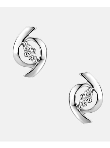 Diamant L'éternel Ohrringe aus 375 Weißgold mit Diamant
