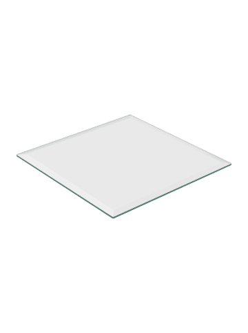 relaxdays Glasplatte in Transparent - 70 x 70 cm