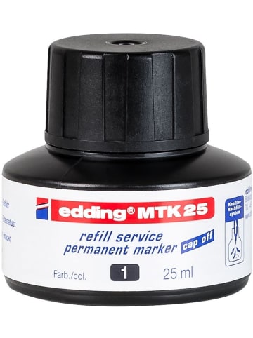 edding Nachfülltinte edding MTK 25 refill service für edding Permanentmarker 25ml schwarz