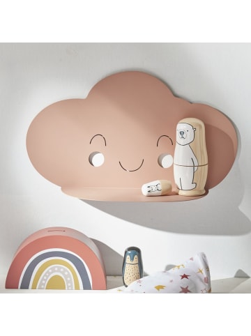 LA FACTORY Wandregal Wolke für Kinderzimmer HEAD IN THE CLOUDS in Rosa, (H) 22 x (L) 40 cm