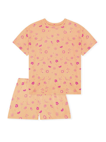 Schiesser Pyjama Nightwear in pfirsichorange