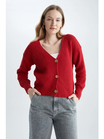 DeFacto Cardigan REGULAR FIT in Rot