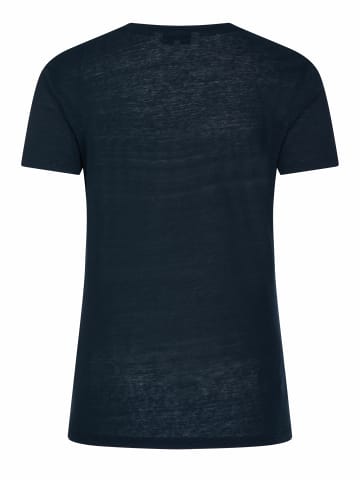 Tommy Hilfiger V-Kragen T-Shirt für Damen in blau