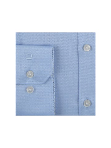 OLYMP  Langarm Business Hemd für Herren in blau in blau