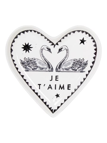Schale Je t'aime in Schwarz - 22cm