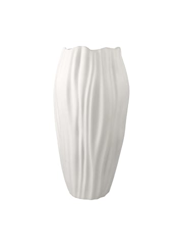 Kaiser Porzellan Vase " Spirulina " in Biskuit weiß