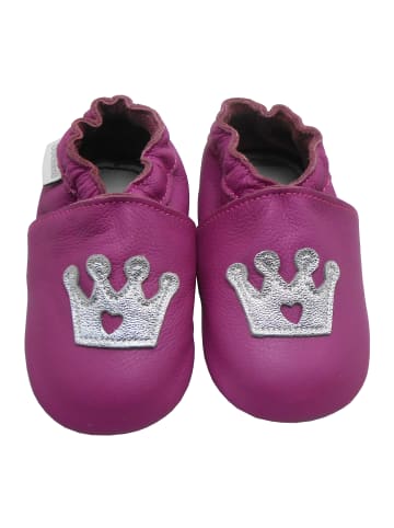 Bemesu Baby Krabbelschuhe aus Leder, weiche Lauflernschuhe mit rutschfester Sohle
