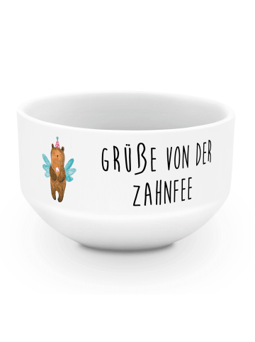 Mr. & Mrs. Panda Bowlschale Bär Zahnfee mit Spruch in Weiß
